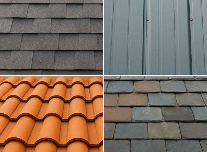 different kinds of roofing materials like tpo roof, shingles, epdm, metal roofs